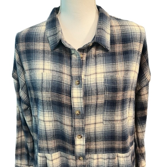 Fate Long Sleeve Plaid Flannel Dress Women’s Size Small - Picture 5 of 13